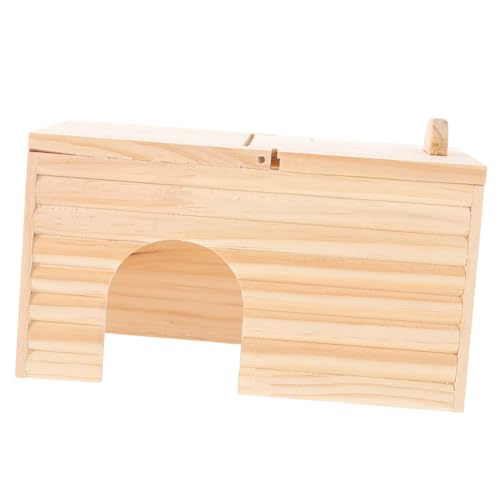 TOYANDONA Holz Hamsterhaus Kleintier Versteck Robustes Natürliches Hamster Schlafhaus Spielnest für Zwerghamster und Kleine Haustiere aus Robustem Holz TOYANDONA Holz Hamsterhaus Kleintier Versteck Robustes Natürliches Hamster Schlafhaus Spielnest für Zwerghamster und Kleine Haustiere aus Robustem Holz von TOYANDONA