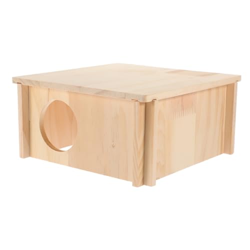 TOYANDONA Hamster Haus Aus Holz Quadratisches Meerschweinchen Spielzeug Hamster Labyrinth Zum Entspannen Und Spielen Für Kleine Haustiere von TOYANDONA