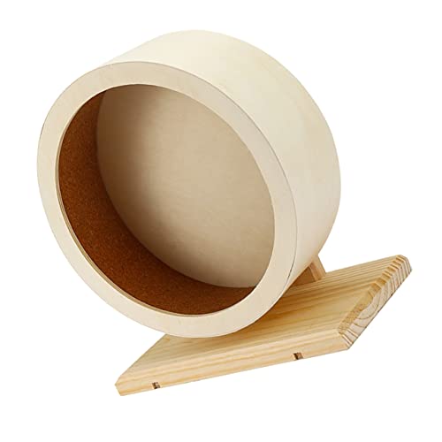 TOYANDONA Holz Hamsterrad für Kleine Haustiere Geräuschloses Sportgerät für Hamster Chinchillas und Mäuse Bewegung und Spaß TOYANDONA Holz Hamsterrad für Kleine Haustiere Geräuschloses Sportgerät für Hamster Chinchillas und Mäuse Bewegung und Spaß von TOYANDONA