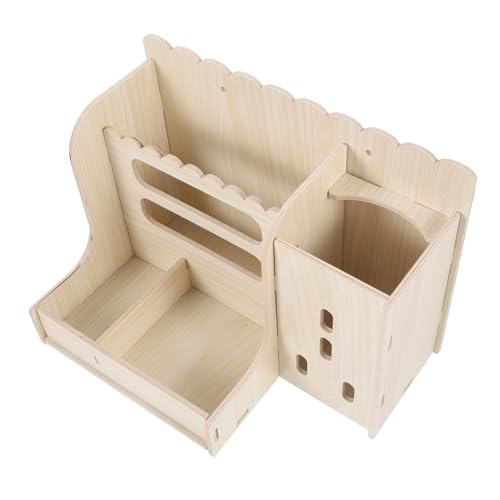 TOYANDONA Holz Heufutterspender für Kleintiere Stabiler Futterautomat für Meerschweinchen Hamster Multifunktionale Heuraufe zu Reinigen Robust und Sicher TOYANDONA Holz Heufutterspender für Kleintiere Stabiler Futterautomat für Meerschweinchen Hamster Multifunktionale Heuraufe zu Reinigen Robust und Sicher von TOYANDONA