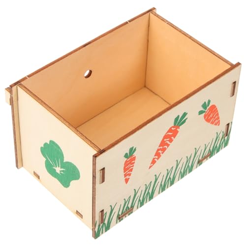 TOYANDONA Holz Heuhalter für Meerschweinchen Verschleißfester Futterspender mit Futternapf Funktion Multifunktional und Schadensresistent für Kleine Haustiere TOYANDONA Holz Heuhalter für Meerschweinchen Verschleißfester Futterspender mit Futternapf Funktion Multifunktional und Schadensresistent für Kleine Haustiere von TOYANDONA