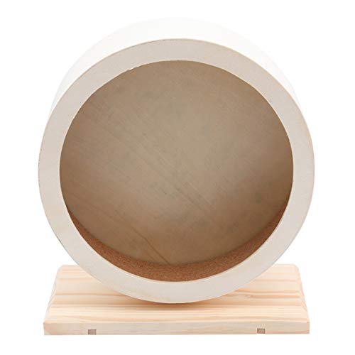 TOYANDONA Holz Laufrad für Hamster und Kleine Haustiere Langlebiges und Komfortables Übungsrad für Gesunde Bewegung Geeignet für Ratten und Andere Kleintiere von TOYANDONA