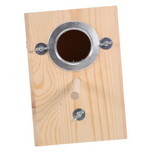 TOYANDONA Holz Nistkasten für Papageien Outdoor Vogelhaus für Wellensittiche und Kleine Vögel Dekorativ und Praktisch für Garten und Zucht Einfach zu Reinigen und TOYANDONA Holz Nistkasten für Papageien Outdoor Vogelhaus für Wellensittiche und Kleine Vögel Dekorativ und Praktisch für Garten und Zucht Einfach zu Reinigen und von TOYANDONA