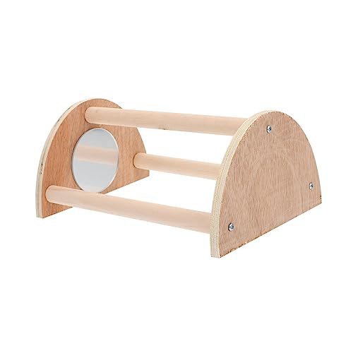 TOYANDONA Holz Sitzstange für Hühner und Papageien Stabiles Vogel Standgestell mit Spiegel Langlebiger Natürlicher Barsch Geeignet für Henne Hahn und Verschiedene Vögel Stehen TOYANDONA Holz Sitzstange für Hühner und Papageien Stabiles Vogel Standgestell mit Spiegel Langlebiger Natürlicher Barsch Geeignet für Henne Hahn und Verschiedene Vögel Stehen von TOYANDONA