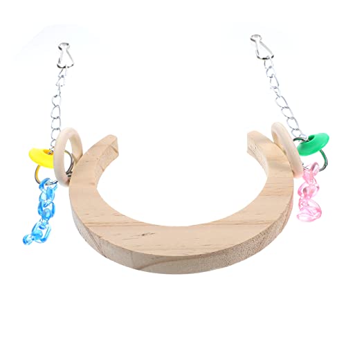 TOYANDONA Holz Vogel Schaukel für Käfige und Langlebig für Wellensittiche und Andere Fördert das Kauen Schnabelpflege und Vielseitig Einsetzbar TOYANDONA Holz Vogel Schaukel für Käfige und Langlebig für Wellensittiche und Andere Fördert das Kauen Schnabelpflege und Vielseitig Einsetzbar von TOYANDONA