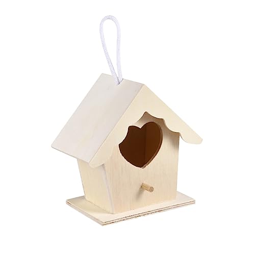 TOYANDONA Holz Vogelhaus Hängend Kreatives Hausform für Sicher und Langlebig für Garten und Terrasse Perfektes für Vogelbesitzer TOYANDONA Holz Vogelhaus Hängend Kreatives Hausform für Sicher und Langlebig für Garten und Terrasse Perfektes für Vogelbesitzer von TOYANDONA