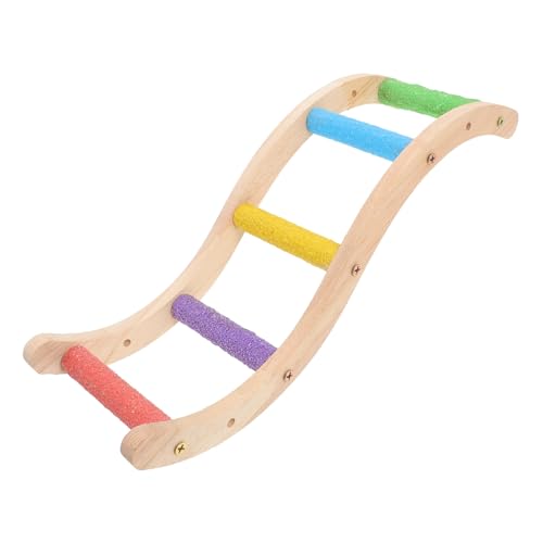 TOYANDONA Holz Vogelspielzeug Hängende Papageien Leiter Kauspielzeug für Wellensittiche Nymphensittiche Kanarienvögel Natürliche Kletterleiter für Vögel Hamster und Kleine Zufällige Farbe TOYANDONA Holz Vogelspielzeug Hängende Papageien Leiter Kauspielzeug für Wellensittiche Nymphensittiche Kanarienvögel Natürliche Kletterleiter für Vögel Hamster und Kleine Zufällige Farbe von TOYANDONA