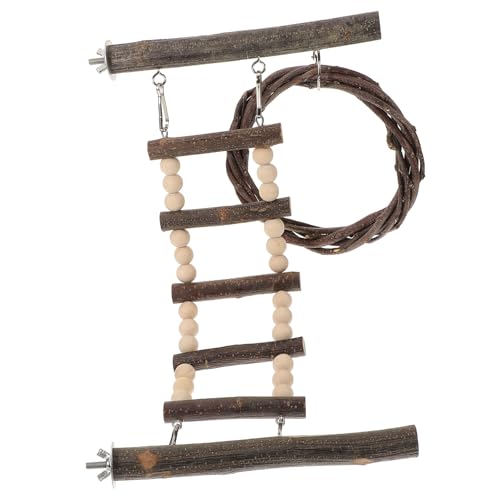 TOYANDONA Papageien-sitzleiter Aus Holz Vogelleiter Für Käfig Vogel-trainingsleiter Vogel-kletterleiter Spielzeug Für Haustiere Aktivitätsleiter Für Vögel Gesundheitserhaltung Für Kleine Vög von TOYANDONA