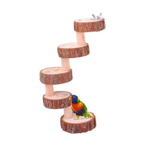 TOYANDONA Holz kletterleiter für Kleintiere Plattform für Hamster Papageien und Kleine Haustiere Natürliche Holzleiter zum Klettern und Ausruhen im Käfig TOYANDONA Holz kletterleiter für Kleintiere Plattform für Hamster Papageien und Kleine Haustiere Natürliche Holzleiter zum Klettern und Ausruhen im Käfig von TOYANDONA