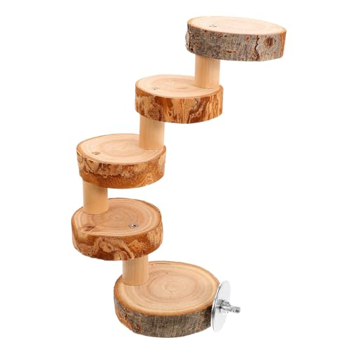 TOYANDONA Holzleiter Haustierspielzeug Stufige Kletterleiter für Hamster Degu Meerschweinchen Kleintiere Papageien Käfigzubehör aus Natürlichem Holz Sicher und Glatt für Kleine Haustiere TOYANDONA Holzleiter Haustierspielzeug Stufige Kletterleiter für Hamster Degu Meerschweinchen Kleintiere Papageien Käfigzubehör aus Natürlichem Holz Sicher und Glatt für Kleine Haustiere von TOYANDONA