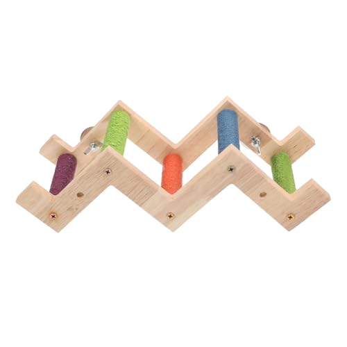 TOYANDONA Holz Vogelleiter Spielzeug Für Kleintiere Z-förmige Kletterleiter Für Papageien Nymphensittiche Und Hamster Installieren Fördert Spiel Und Gesundheit Vogelkäfig Zubehör TOYANDONA Holz Vogelleiter Spielzeug Für Kleintiere Z-förmige Kletterleiter Für Papageien Nymphensittiche Und Hamster Installieren Fördert Spiel Und Gesundheit Vogelkäfig Zubehör von TOYANDONA
