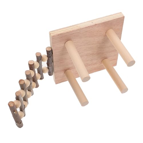 TOYANDONA Holzplattform mit Leiter für Hamsterkäfig Kletter Spielbrett aus Natürlichem Holz Geeignet als Ebene und Spielpodest für Zwerghamster und Kleintiere TOYANDONA Holzplattform mit Leiter für Hamsterkäfig Kletter Spielbrett aus Natürlichem Holz Geeignet als Ebene und Spielpodest für Zwerghamster und Kleintiere von TOYANDONA