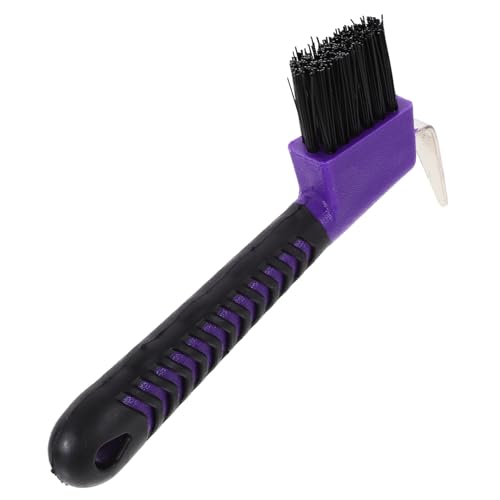 TOYANDONA Hufkratzer Mit Weichem Und Bürstenwerkzeug Ergonomisches Pferdepflege Für Effektives Hufe Auskratzen Zufällige Strapazierfähig Und Rostfrei von TOYANDONA