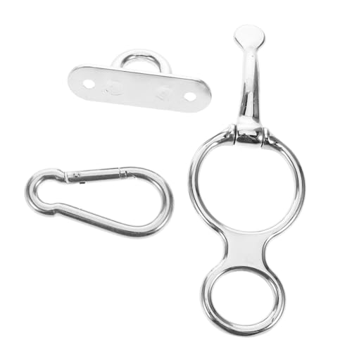 TOYANDONA Humpel für Pferde Pferdeausstattung Pferdetraining Pferde Pferde Ausstattung Pferdepflege Pferdezucht Pferdemontageblock Strickhalfter für Pferde Rostfreier Stahl Silver von TOYANDONA