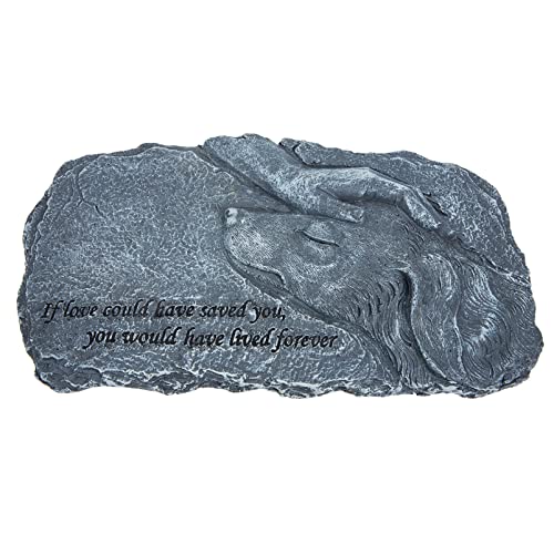 TOYANDONA Hund Gedenkstein aus Resin Gartenornament für Haustiere mit Fotoplattform Wetterfest und als Trauergeschenk für Hundebesitzer TOYANDONA Hund Gedenkstein aus Resin Gartenornament für Haustiere mit Fotoplattform Wetterfest und als Trauergeschenk für Hundebesitzer von TOYANDONA