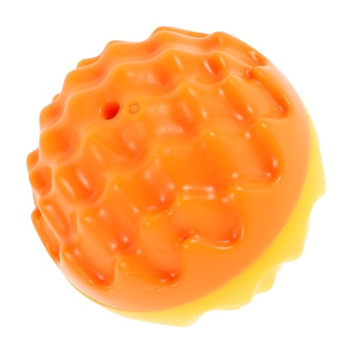 TOYANDONA Hunde Kauspielzeug Molar Ball für Welpen Interaktives Quietschspielzeug zur Zahnpflege Robust und Sicher für Kleine Hunde Orangefarbenes Design TOYANDONA Hunde Kauspielzeug Molar Ball für Welpen Interaktives Quietschspielzeug zur Zahnpflege Robust und Sicher für Kleine Hunde Orangefarbenes Design von TOYANDONA