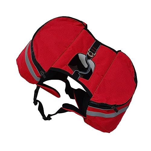 TOYANDONA Hunderucksack Zum Wandern Für Hunde Und Welpen Tragbar Aus Robustem Oxford-Material Mit Leinengriff Und Seitentaschen Für Snacks Und Wasser TOYANDONA Hunderucksack Zum Wandern Für Hunde Und Welpen Tragbar Aus Robustem Oxford-Material Mit Leinengriff Und Seitentaschen Für Snacks Und Wasser von TOYANDONA