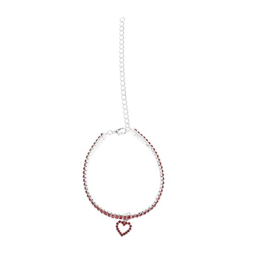 TOYANDONA Hundehalsband Mit Verstellbar Für Welpen Und Herzanhänger Elastisches Material Halsdekoration Für Haustiere von TOYANDONA