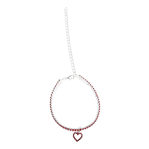 TOYANDONA Hundehalsband mit Herzanhänger Verstellbar für Katzen Design für Partys und Besondere Anlässe Langlebig und Bequem von TOYANDONA
