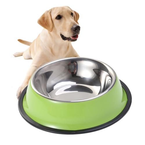 TOYANDONA Hochwertiger Edelstahl Futternapf Für Hunde Und Katzen Rutschfester Kunststoffboden Geeignet Für Wasser Und Hundefutter TOYANDONA Hochwertiger Edelstahl Futternapf Für Hunde Und Katzen Rutschfester Kunststoffboden Geeignet Für Wasser Und Hundefutter von TOYANDONA