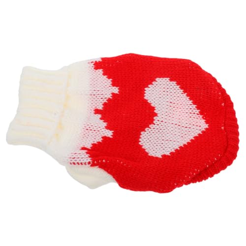 TOYANDONA Hundepullover für Kleine und Mittelgroße Strickpullover mit Modischem Umlegekragen und Warm für Winter und Valentinstag Verschiedenen Erhältlich Pflegeleicht und Strapazierfähig von TOYANDONA
