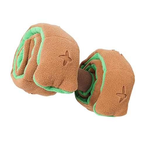 TOYANDONA Hundespielzeug Barbell Form Leichtes Kauspielzeug mit Versteckfunktion für Futter Intelligenzspielzeug zur Beschäftigung und Beruhigung von Hunden Braun grün TOYANDONA Hundespielzeug Barbell Form Leichtes Kauspielzeug mit Versteckfunktion für Futter Intelligenzspielzeug zur Beschäftigung und Beruhigung von Hunden Braun grün von TOYANDONA