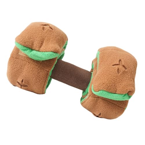 TOYANDONA Hundespielzeug Barbell Form Pet Bite Toy für Welpen Kleine Hunde Zahnreinigung Interaktives Kauspielzeug Kuscheltier zur Beschäftigung und Bindungsstärkung von TOYANDONA