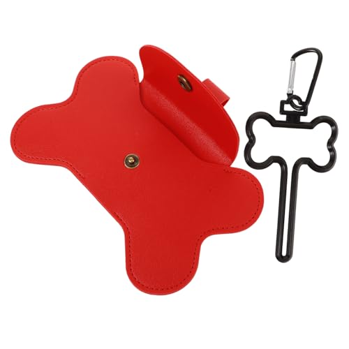 TOYANDONA Hundetasche Tragen Montiert Spender Hundekotbeutel Kotbeutelhalter Abfall Leicht Für Leine Geschirr Mit Haustierbedarf Gehen Anhang Heimtierbedarf Leder Rot TOYANDONA Hundetasche Tragen Montiert Spender Hundekotbeutel Kotbeutelhalter Abfall Leicht Für Leine Geschirr Mit Haustierbedarf Gehen Anhang Heimtierbedarf Leder Rot von TOYANDONA