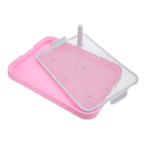TOYANDONA Hundetöpfchen Für Innenbereich Pinkes Hundeklo Aus Langlebigem Material Spritzwassergeschützt Für Kleine Und Große Vielseitig Als Hundeurinal von TOYANDONA