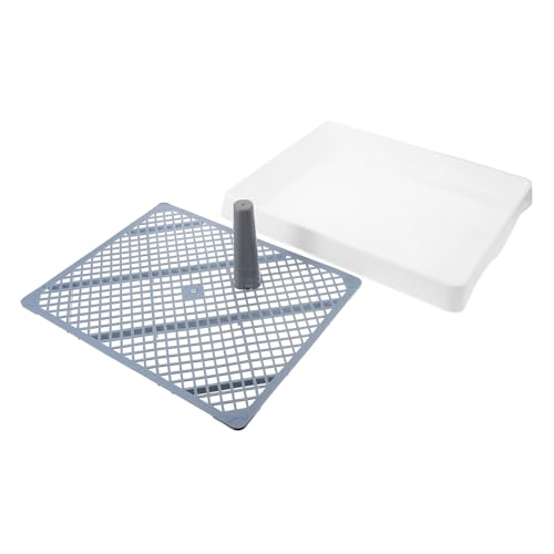 TOYANDONA Hundetoilette für Kleine und Mittelgroße Rutsch Welpen Toilettenschale Spritzwassergeschützt Multifunktional als Urinal Kotschale oder Haustiertoilette TOYANDONA Hundetoilette für Kleine und Mittelgroße Rutsch Welpen Toilettenschale Spritzwassergeschützt Multifunktional als Urinal Kotschale oder Haustiertoilette von TOYANDONA