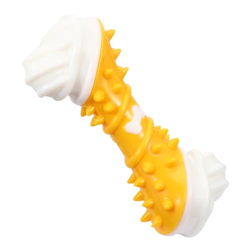 TOYANDONA Hundetrainer Hundespielzeug Kauer Kauspielzeug für zahnende Welpen groß Hund beißt Knochenspielzeug Kauspielzeug für Hunde Knochenkauspielzeug Yellow TOYANDONA Hundetrainer Hundespielzeug Kauer Kauspielzeug für zahnende Welpen groß Hund beißt Knochenspielzeug Kauspielzeug für Hunde Knochenkauspielzeug Yellow von TOYANDONA