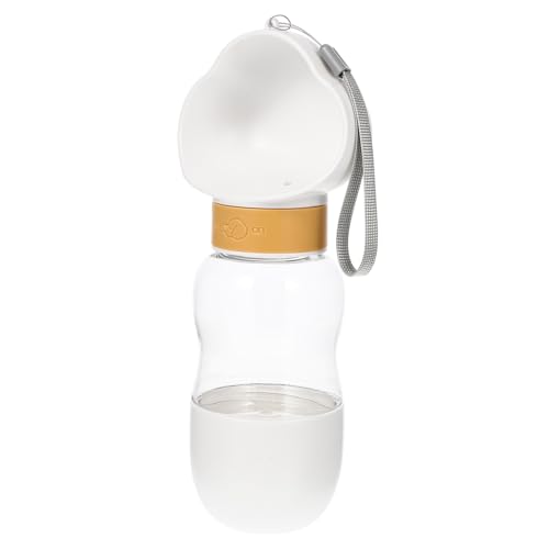 TOYANDONA Hundewasserflasche mit Futterbehälter Tragbarer Wasserspender für Outdoor Aktivitäten Praktische Lösung für Unterwegs und Auslaufsicher zu Bedienen von TOYANDONA