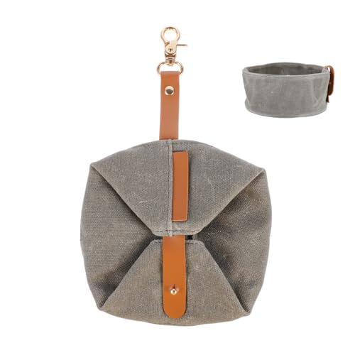 TOYANDONA Hundewassernapf Für Reisen wasserdichte Hundefaltschale Aus Strapazierfähigem Leinwandmaterial Für Kleine Und Katzen Futter Und Wasserschüssel von TOYANDONA