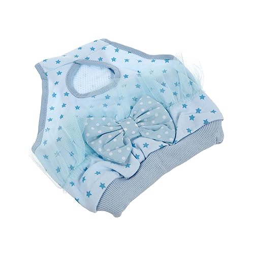 TOYANDONA Hundewindel für Hündinnen Waschbare Hygieneunterwäsche für Menstruation Schützend und Bequem Blau für Welpen und Erwachsene Hunde von TOYANDONA