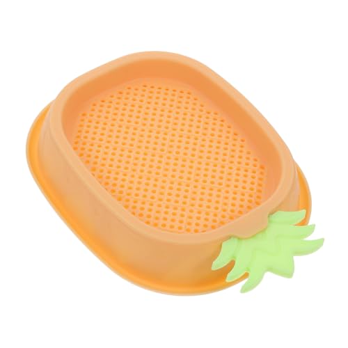 TOYANDONA Hydrokultur Katzengras Pflanzkasten Ananas Form Gelb Für Haustiere Stilvolles Graspflanzgefäß Im Kinderzimmer Fördert Verdauung Und Haarballenausscheidung von TOYANDONA