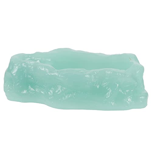 TOYANDONA Im Dunkeln leuchtender Wassernapf füttern Futternapf für Reptilien glühen Terrarium wasserschale Terrarium Wassernapf Reptilienschale Futtermittel für Reptilien Harz Light Green von TOYANDONA