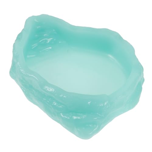 TOYANDONA In Der Schüssel Leuchtender Napf Reptilienfutter Wasser Felsnäpfe Reptilienfutternapf Wasserschildkrötenfutter Schildkrötenfutter Aquarium Kronengecko Indoor Auto Für von TOYANDONA