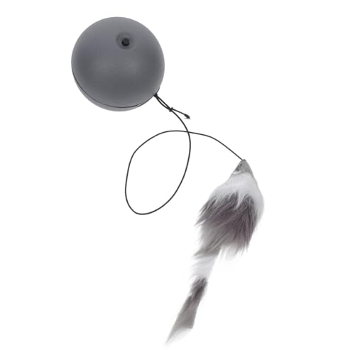TOYANDONA Intelligenter Selbstbewegender Katzenball Interaktives Spielzeug Mit Leuchtender Maus Robustes Katzenspielzeug Rollender Ball Für Hauskatzen Einfach Per Knopfdruck Aktivierbar von TOYANDONA