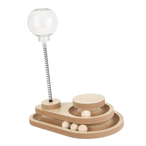 TOYANDONA Interaktives Katzenspielzeug Futterball mit Schleuderfunktion Intelligenzspielzeug für Katzen Snackspender Spielspaß für Wohnungskatzen und Kätzchen TOYANDONA Interaktives Katzenspielzeug Futterball mit Schleuderfunktion Intelligenzspielzeug für Katzen Snackspender Spielspaß für Wohnungskatzen und Kätzchen von TOYANDONA