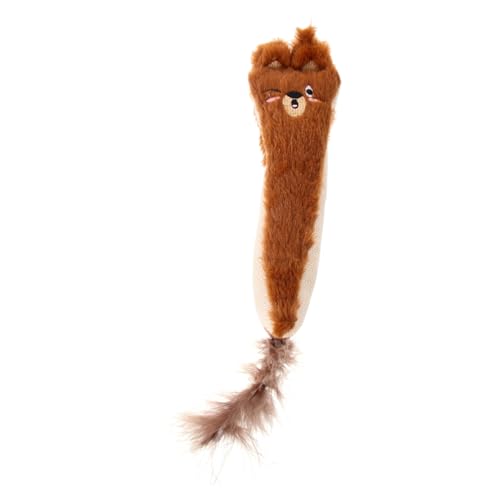 TOYANDONA Katzenspielzeug Mit Katzenminze Gefüllt Cartoon-Maus-Form Zähneputzen-Spielzeug Für Katzen Mit Knisterpapier Für Unterhaltung Plüsch-Design Für Kratzen Und Spielen von TOYANDONA