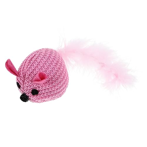 TOYANDONA Interaktives Katzenspielzeug Weiche Plüschmaus mit Glocke und Rascheln Lustiges für Katzen und Kätzchen zur Beschäftigung und Bindung Besitzer von TOYANDONA
