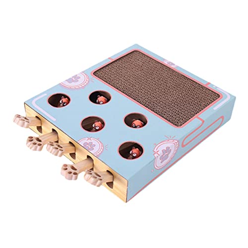 TOYANDONA Interaktives Katzenspielzeug mit Kratzbrett Mole für Katzen Fördert und Möbelbeschädigung aus Hochwertigem Wellpappe für Katzenfreunde TOYANDONA Interaktives Katzenspielzeug mit Kratzbrett Mole für Katzen Fördert und Möbelbeschädigung aus Hochwertigem Wellpappe für Katzenfreunde von TOYANDONA