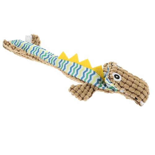 TOYANDONA Interaktives Kauspielzeug für Hunde aus Robustem Verschleißfestem Material Krokodilform mit Quietscher zur Zahnpflege Zahnreinigung und Stressabbau bei Kleinen und Mittleren TOYANDONA Interaktives Kauspielzeug für Hunde aus Robustem Verschleißfestem Material Krokodilform mit Quietscher zur Zahnpflege Zahnreinigung und Stressabbau bei Kleinen und Mittleren von TOYANDONA