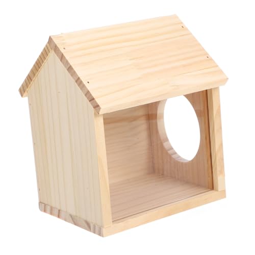 TOYANDONA Kleintierversteck Mit Futter Und Wasserplattform Abnehmbares Hamsterhaus Für Zwerghamster Und Andere Kleintiere Sicheres Und Komfortables Versteck Für Zuhause von TOYANDONA