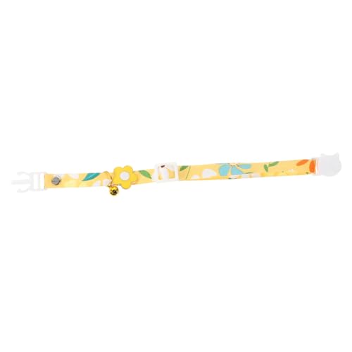 TOYANDONA Kätzchen Halsband mit Glocke Elastisches Sicheres Katzenhalsband für Mädchenkatzen Fotografie und Leuchtendem Gelb Waschbar und Wiederverwendbar TOYANDONA Kätzchen Halsband mit Glocke Elastisches Sicheres Katzenhalsband für Mädchenkatzen Fotografie und Leuchtendem Gelb Waschbar und Wiederverwendbar von TOYANDONA