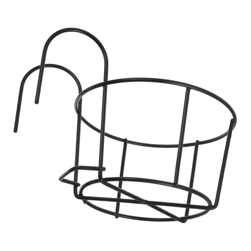 TOYANDONA Kaninchen-Heufutterautomat Kaninchen Heuregal für Käfige Heuhalter für Kaninchen Metall Meerschweinchen -Heuhändler Heuraufe aus Metall für Kaninchen Heubehälter Eisen Black von TOYANDONA