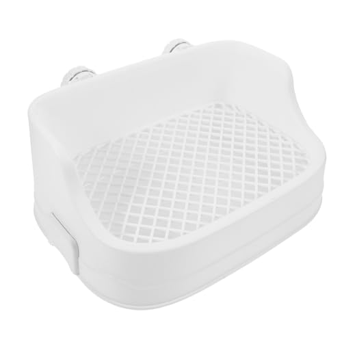 TOYANDONA Kaninchen Toilette Töpfchentrainer mit Abnehmbarem Langlebiges Kunststoff Kleintier Klo für Meerschweinchen Hamster und Kaninchen Drinnen Geeignet von TOYANDONA