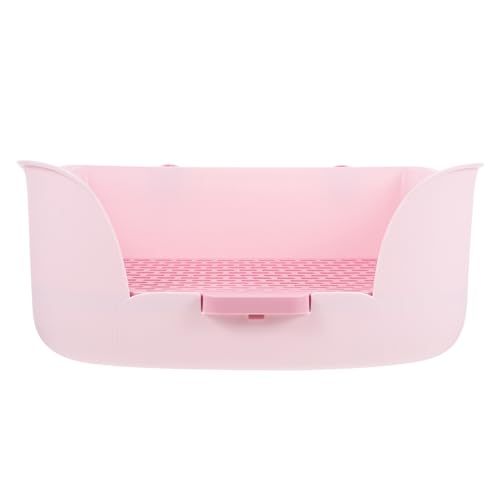 TOYANDONA Kaninchen Toilette aus Material Große Katzentoilette für Kleintiere Tragbare und Wiederverwendbare Litter Box für Kaninchen Meerschweinchen und Hamster von TOYANDONA