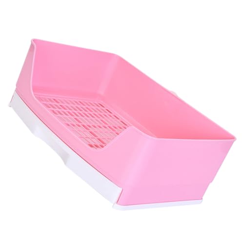 TOYANDONA Kleintier Toilette Für Meerschweinchen Kaninchen Hamster Abnehmbare Leichte Kunststoff Litter Box Mit Filterbasis Für Käfige Zubehör Für Haustiertraining Rosa TOYANDONA Kleintier Toilette Für Meerschweinchen Kaninchen Hamster Abnehmbare Leichte Kunststoff Litter Box Mit Filterbasis Für Käfige Zubehör Für Haustiertraining Rosa von TOYANDONA