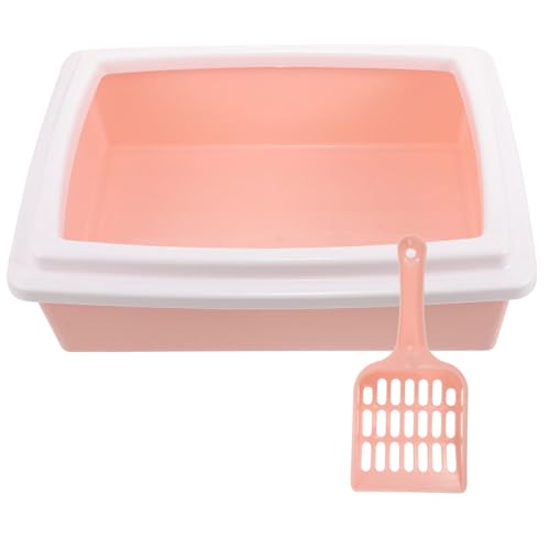 TOYANDONA Kasten Katzentoilette Klein Halb Katzentonne Wurf Tablett Scoop Drinnen Müllschaufel Mülleimer Katze Bettpfanne Kätzchentoilette Kätzchen Saubere Toilette Pp Rosa TOYANDONA Kasten Katzentoilette Klein Halb Katzentonne Wurf Tablett Scoop Drinnen Müllschaufel Mülleimer Katze Bettpfanne Kätzchentoilette Kätzchen Saubere Toilette Pp Rosa von TOYANDONA
